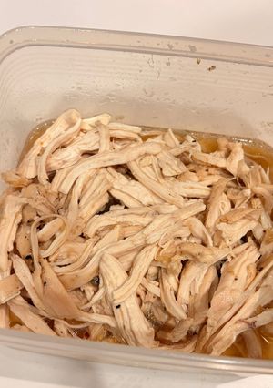 作り置き！電子レンジで簡単♪ダイエット蒸し鶏🐓-レシピのメイン写真