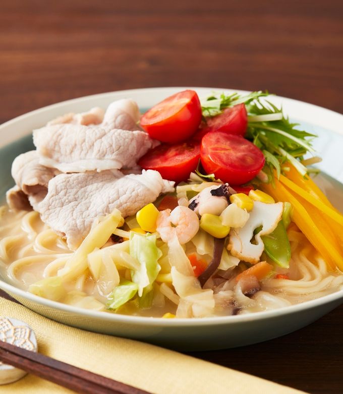 豚しゃぶ冷やしサラダちゃんぽん by おいしいコープのキッチン