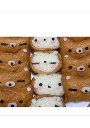 リラックマ&コリラックマおいなりさん-レシピのメイン写真