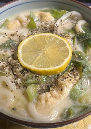 レモンクリームうどん-レシピのメイン写真