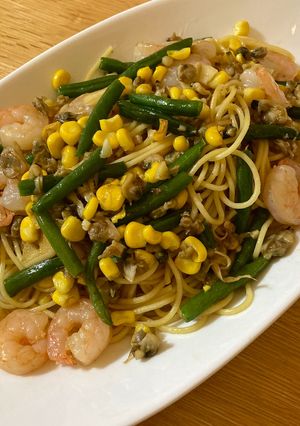 あさりとエビのパスタ-レシピのメイン写真
