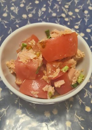 あと一品🍅🐟️トマトとツナのポン酢サラダ-レシピのメイン写真