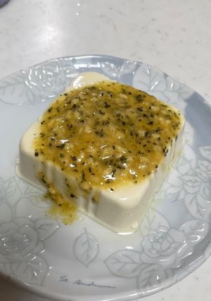 超簡単！ニンニクからしソースの冷奴（豆腐-レシピのメイン写真