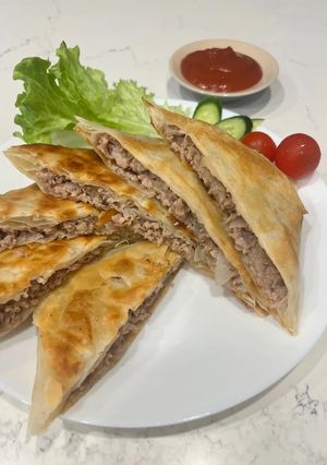 ハンバーグのたねと春巻きの皮で肉揚げ-レシピのメイン写真