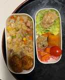 全てレンジ中華風梅シーフード風味炒飯弁当