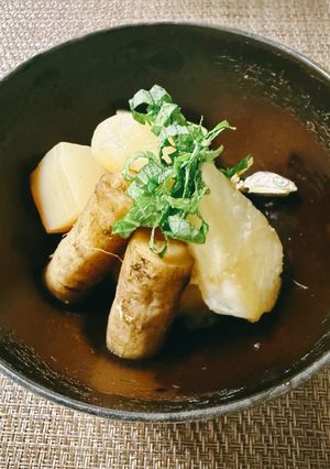 根菜とこんにゃくの煮物😻-レシピのメイン写真