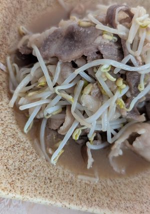 簡単★豚こま肉ともやしのポン酢蒸し焼き-レシピのメイン写真