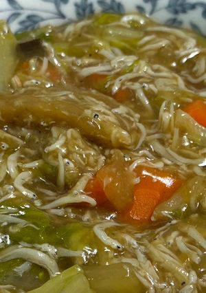 白菜としらすの和風とろみ煮-レシピのメイン写真