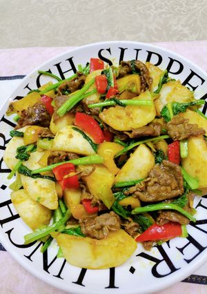 かぶと牛肉のカレー粉炒め-レシピのメイン写真