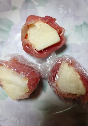 ヨウサマの減塩りんごの生ハム巻き-レシピのメイン写真