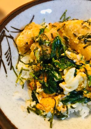 ストック活用●焼き鳥缶で親子丼-レシピのメイン写真
