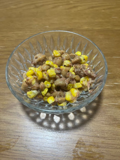 コーンと鰹節の納豆わさび和え-レシピのメイン写真