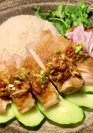 鶏皮パリっカオマンガイ★炊飯器で簡単ご飯-レシピのメイン写真