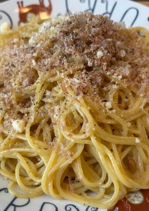 ワンパンで濃厚！納豆カルボナーラ-レシピのメイン写真