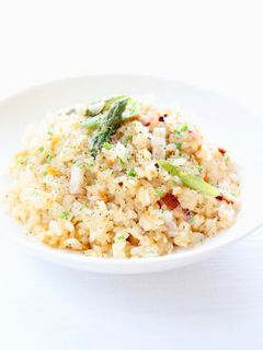 簡単【Bistroアスパラベーコンピラフ-レシピのメイン写真