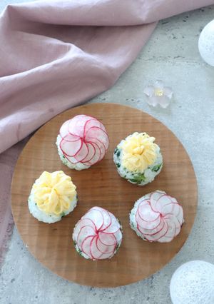 花てまりむすび-レシピのメイン写真
