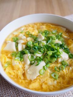 豆腐とふわふわ卵のあんかけスープうどん-レシピのメイン写真
