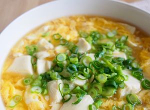 豆腐とふわふわ卵のあんかけスープうどん-レシピのメイン写真