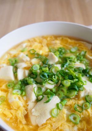 豆腐とふわふわ卵のあんかけスープうどん-レシピのメイン写真