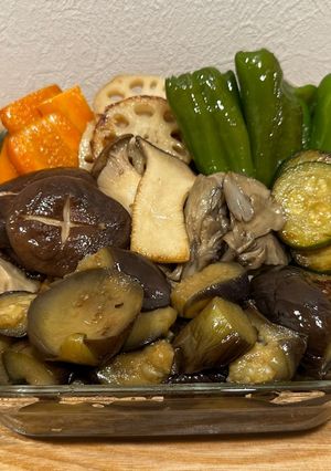 夏野菜の揚げ浸し-レシピのメイン写真
