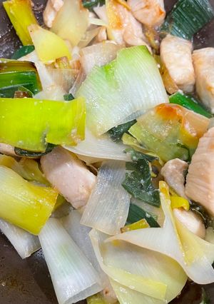 鶏胸肉とリーキの塩麹レモン味-レシピのメイン写真