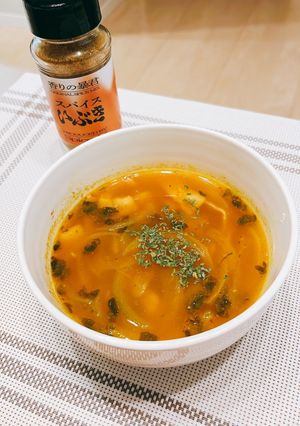 超簡単でヘルシー！スパイスカレースープ-レシピのメイン写真