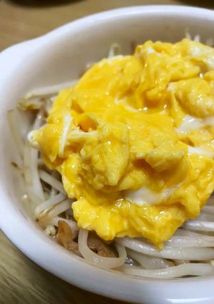 もやしのバター醤油炒め卵のせ-レシピのメイン写真
