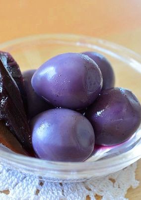 紫にんじんとうずらの卵を炊いたら‥ビックリ色に！-レシピのメイン写真