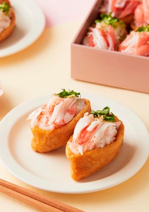 カニカマと三つ葉のいなり寿司-レシピのメイン写真