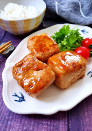 肉巻き厚揚げのオイスターソース焼き-レシピのメイン写真