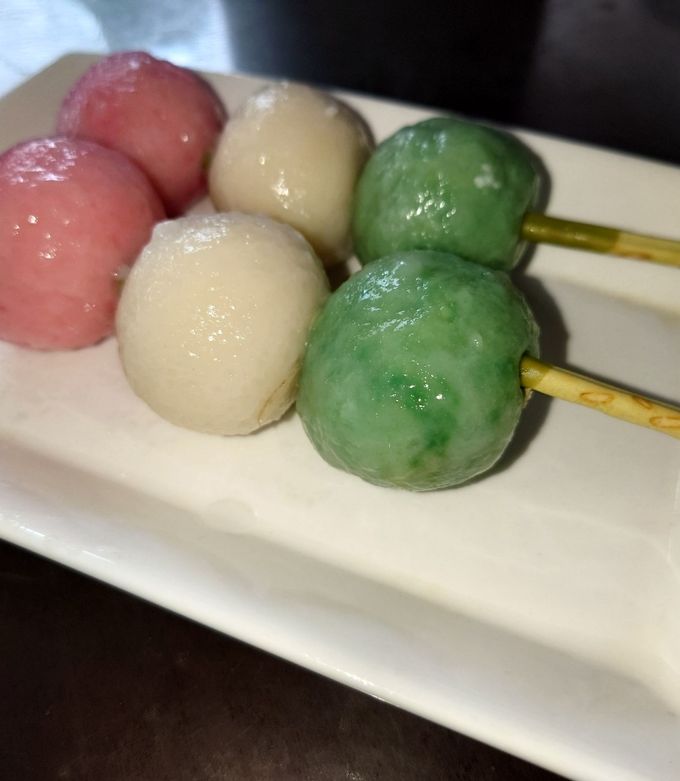 串まで食べられる3色団子-レシピのメイン写真