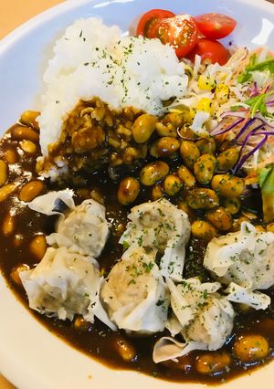 レトルト＆惣菜●焼売煮豆カレー-レシピのメイン写真