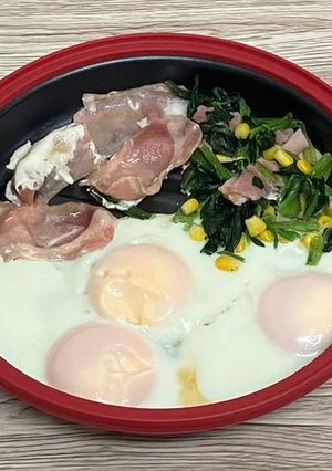 ワンプレート目玉焼き-レシピのメイン写真