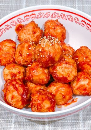 簡単！鶏むね肉のミートボール！-レシピのメイン写真