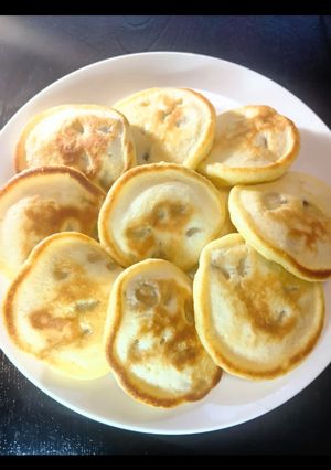 コロコロバナナのプチパンケーキ(HMフライパン)-レシピのメイン写真