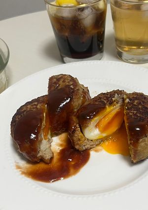 卵インハンバーグ！-レシピのメイン写真