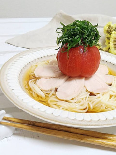 冷やしトマトぶっかけ温麺-レシピのメイン写真
