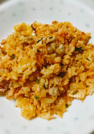 豚肉きり落としと筍と野菜のケチャップご飯-レシピのメイン写真