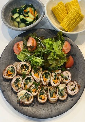 豚肉ぐるぐるチーズ野菜巻き-レシピのメイン写真