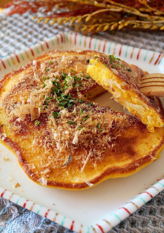 かぼちゃと米粉のお好み焼き-レシピのメイン写真