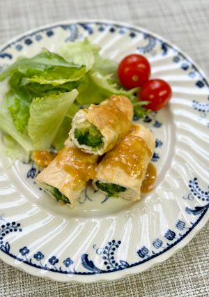 鶏ささみのほうれん草ロール-レシピのメイン写真