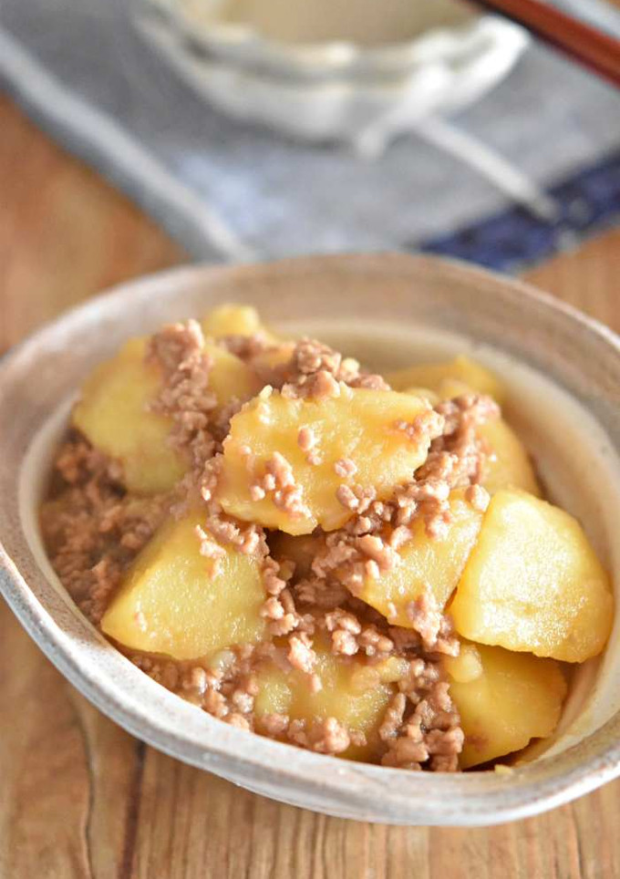 豚ひき肉とじゃがいもの煮物【作り置き】-レシピのメイン写真