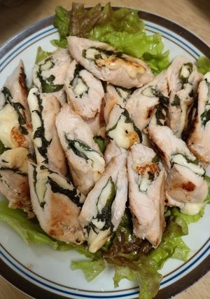 塩麹で♪ささみの大葉チーズ蒸し焼き-レシピのメイン写真