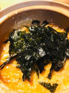 鍋の〆●担々鍋からの海苔雑炊-レシピのメイン写真