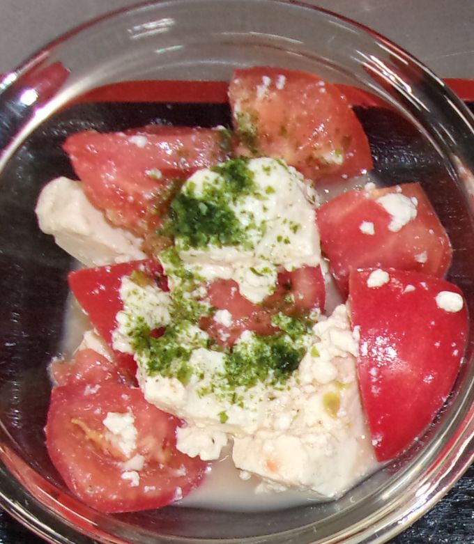 【減塩食】トマトと豆腐の塩こうじ和え-レシピのメイン写真