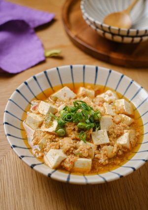レンジで作る!高たんぱくヘルシー麻婆豆腐-レシピのメイン写真
