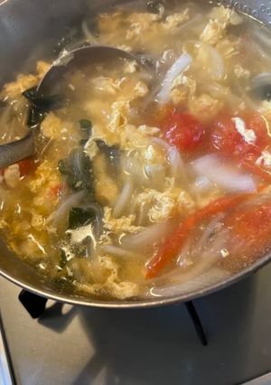 熟れすぎトマト旨旨スープに変身!-レシピのメイン写真