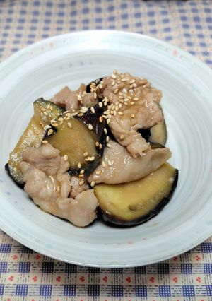 ナスと豚肉の炒め物-レシピのメイン写真