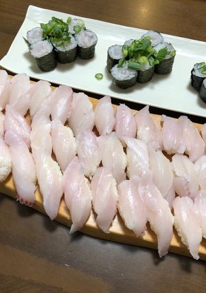 【新鮮お寿司】タチウオ寿司&タチウオ巻き-レシピのメイン写真