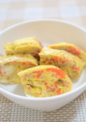 【離乳食後期以降】野菜入り卵焼き-レシピのメイン写真